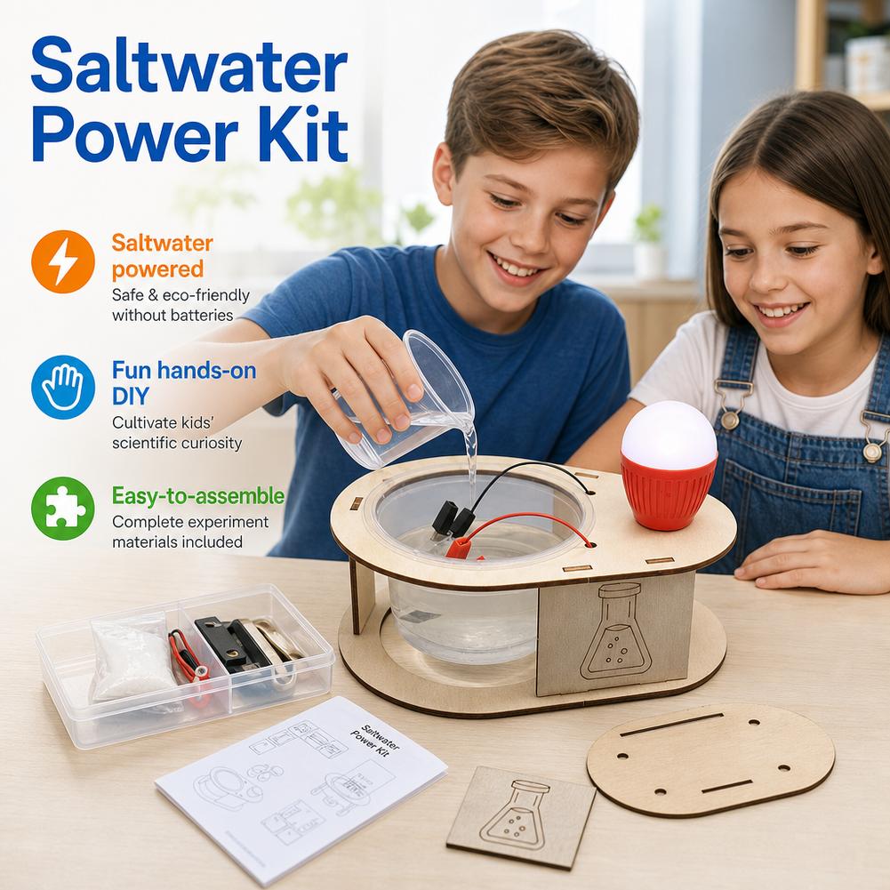 DIY Salt Water Power Generatio - đánh giá và giá Science Kit