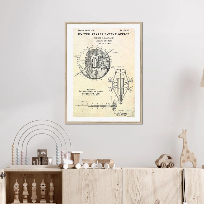 Vintage Flying Saucer UFO Blue - đánh giá và giá Star Map Poster