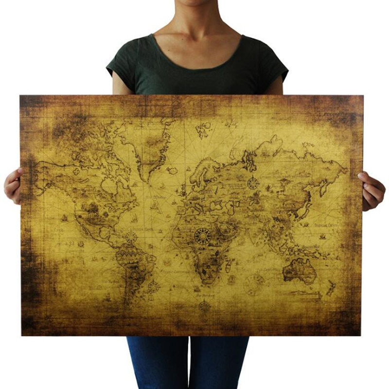 Lớn 72.5X51.5cm Vintage Cũ Bản - đánh giá và giá Star Map Poster